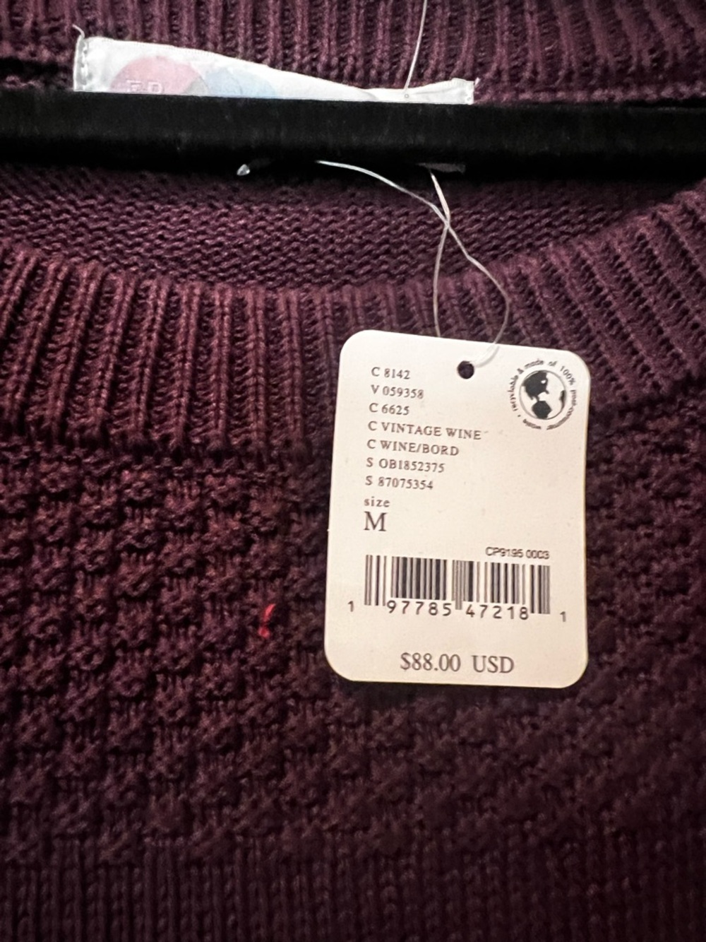 Free People Lena Cozy Knit Two-Piece Set in Vintage Wine - Picture 6 of 6